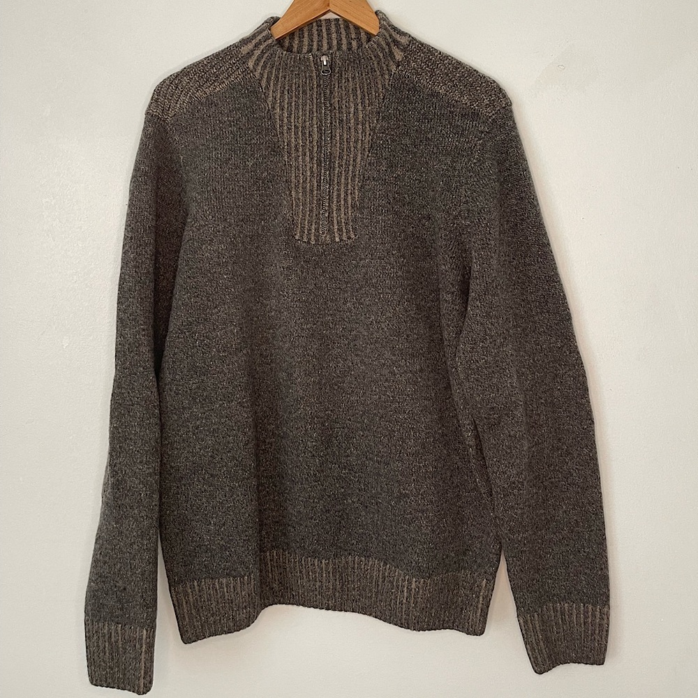 Pronto Uomo Half-Zip Wool Sweater